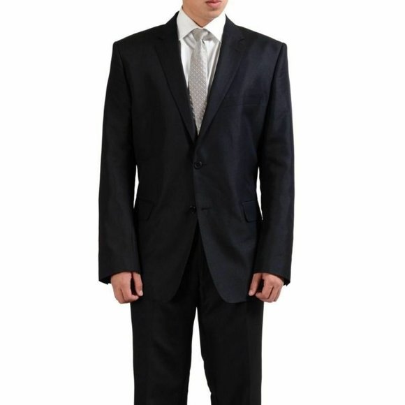 Versace Collection Silk Wool Two Button Men's Suit - Picture 1 of 11